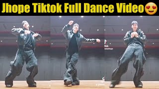 BTS Jhope Full Tiktok Dance Video 😍 Jhope Share New Dance Full Video