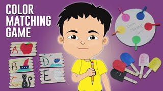 Color Matching Game For Kids | Learn Preschool and Kindergarten games | DIY Kids Craft Activities