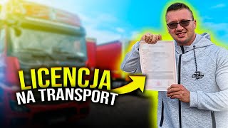 ODEBRAŁEM LICENCJE NA TRANSPORT / FIRMA CZAS START !