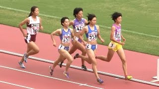 2014ジュニア陸上女子 800ｍ 予選1組 20141004