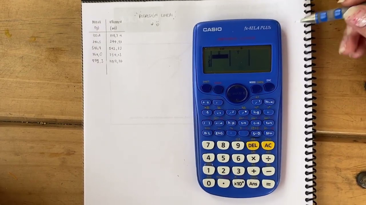 Regresión Lineal En Calculadora Casio Fx-82LA PLUS - YouTube