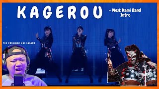 AWSOME DRUMMER ! BABYMETAL - KAGEROU + WEST KAMI BAND INTRO (New Fan React)