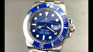 Rolex Submariner Date "Smurf" 116619LB Rolex Watch Review