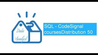 SQL - CodeSignal coursesDistribution 50