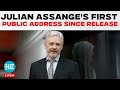 Julian Assange LIVE | Wikileaks’ Assange Makes First Public Statement Since His Release From Prison