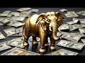 The golden Elephant of luck and money | To attract wealth, love and health