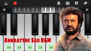 Annaatthe Sad BGM | Easy Piano Tutorial | Rajinikanth | D Iman