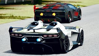 Lamborghini SC20 2021 vs Lamborghini Alston SC18 at Old Monza