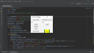 rock ,paper and scissors with Tkinter python | simple coding | helpucode