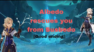 ||Albedo rescues you from Susbedo|| [Good ending] [Asmr] [kissing] [Yandere] [Drugging] [confession]