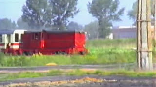 Nałęczowska Kolej Dojazdowa. Pociąg specjalny do stacji Wilków Wąsk. 1994 rok