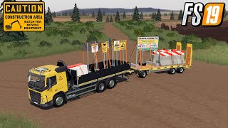 FS19 SAFETY FIRST NEW WARNING SIGN FOR MINES YUKON RIVER VALLEY MAP FARMING SIMULATOR 19