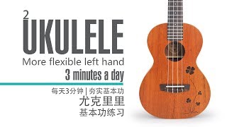 你一定得知道的尤克里里基本功练习2【每天3分钟 | 夯实基本功】Ukulele More flexible left hand