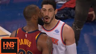 LeBron James \u0026 Enes Kanter - Scirmish / Cavaliers vs Knicks