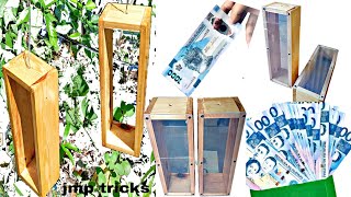 wooden acrylic bank(trending tiktok) #jmp tricks