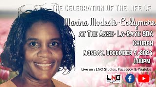 The Celebration Of The Life Of Marina Modeste-Collymore