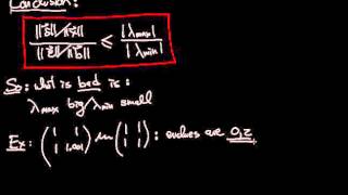 matrix norm and condition number