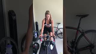 Cycling Girl on Exercise Bike #cycling #shorts