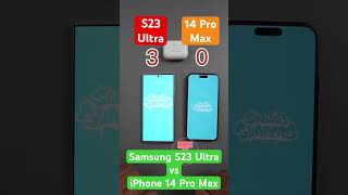 iPhone 14 Pro Max vs Samsung S23 Ultra speedtest #shorts