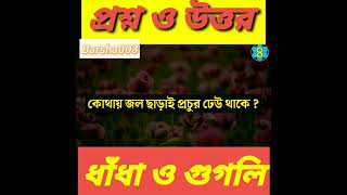 কোথায় জল ছাড়া প্রচুর ঢেউ থাকে।