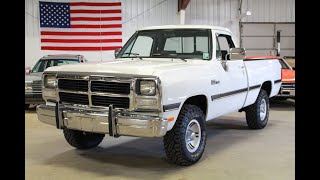 1991 Dodge W150 4x4 For Sale - Walk Around Video (25K Miles)