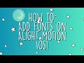 Import Fonts To AlightMotion tutorial (ios)