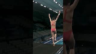 PERFECT SCORE by 14 year old girl in  women's platform final