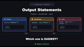 Python vs JavaScript vs Java: Printing Output Explained