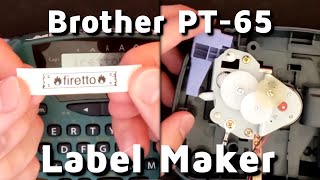 How does a label maker work? -  Features \u0026 Teardown of the Brother P-Touch PT-65