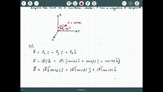 Statics - Video 14: 3D Vectors with Cartesian Notation Example 1
