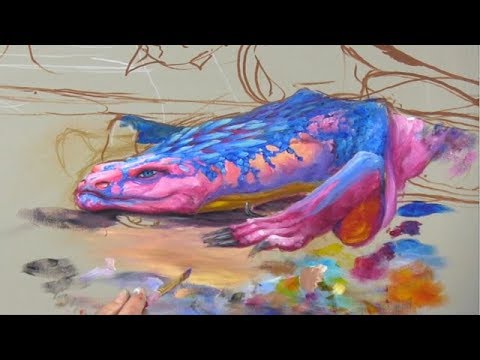 Using Creativity Painting From Imagination Fantasy Mural Part 1