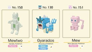 Gyarados vs Mega Mewtwo and Mega Mew in Happenstance Island | Pokémon Quest All Bosses Battle