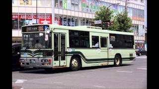 【バス走行音】 京都市バス 958(いすゞエルガ･西工96MC架装) KL-LV280N1改 205系統(甲) 北大路バスターミナル付近→千本北大路手前