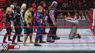 WWE 2K19 Giant Avengers Destroy Mr. McMahon!