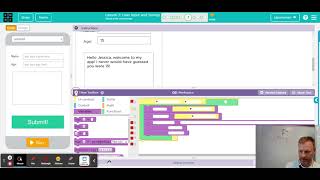 Code.org - Event-Driven Programming in App Lab: User Input and Strings #7