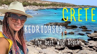 The best wild beach in CRETE Greece- KEDRODASOS