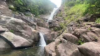 Waterfall in summer at Hong Kong Pat Sin Leng Country Park香港八仙嶺郊野公園瀑布