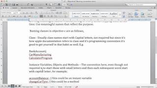 Objective C Tutorials 49 Naming Convention in Programming