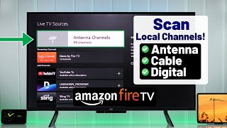 Scan for Channels on Amazon Fire TV! [How to Use Antenna or Cable]