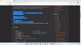 Digital clock implementation in C using time header
