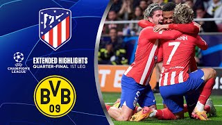 Atlético Madrid vs. Borussia Dortmund: Extended Highlights | UCL Quarter-Finals 1st Leg | CBS Sports