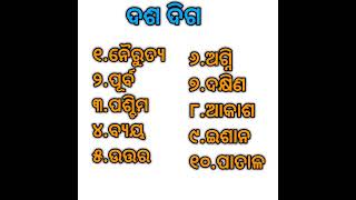 #quiz #gk #odia #gkforodia # ଦଶ ଦିଗ #ଓଡିଆଜ୍ଞାନ