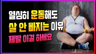 운동해도 살 안 빠지는 이유, 먹는 양을 줄여도 다이어트 실패 시 감량 방법