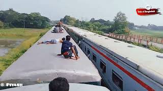 Super First Speed Bijoy Express vs Nasirabad Express || Akhaura Bypass Cabin Junction ||