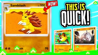 This Deck is SPEEDY! SANDSLASH and BROCK?! - Pokémon TCG Pocket