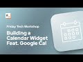 [FTW] Building a Calendar Widget using FullCalendar.js & the Google Calendar API 🗓️