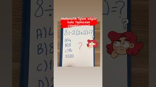 İşlem bilgisi⁉️🤔 #maths #matematik #tytmatematik #lgs #matematika #tyt #yks #shorts #keşfet #ayt