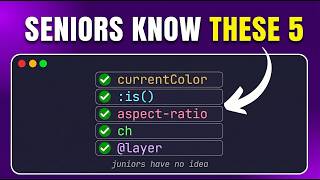 5 CSS Tricks Senior Developers Use That Juniors Don't Know