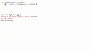 wxPython Beginners 3 MyFirstApp English