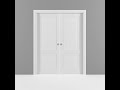 lucia 8831 white double pocket door 3d visualization